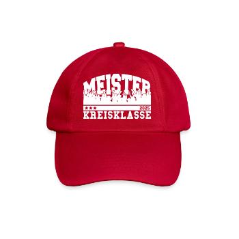 Meister 2025 Kreisklasse Aufstieg Fußball - Baseballkappe - klassisch Rot - Vorne