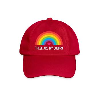 LGBTQ Pride Month - Das sind meine Farben - Baseballkappe - klassisch Rot - Vorne
