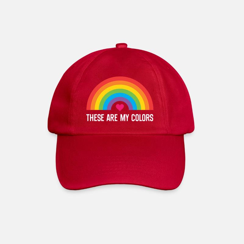 LGBTQ Pride Month - Das sind meine Farben - Baseballkappe - klassisch Rot