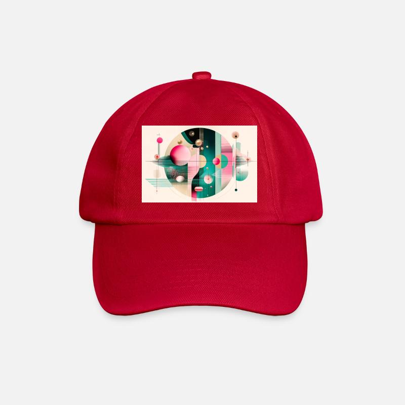 Abstract composition with chromatic flight - Baseball Cap - classic red