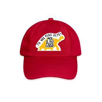 funny_humor_sarcasm_sticker_camping_car_van_ - Baseball Cap - classic red - Front