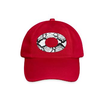 Snake pattern letter o - Baseball Cap - classic red - Front
