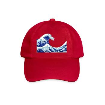 kanagawa Traditionelle japanische Wellen - Baseballkappe - klassisch Rot - Vorne