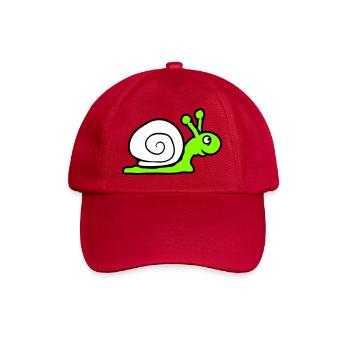 Snail Shell Cute Cute Happy Cool - Baseball Cap - classic red - Front