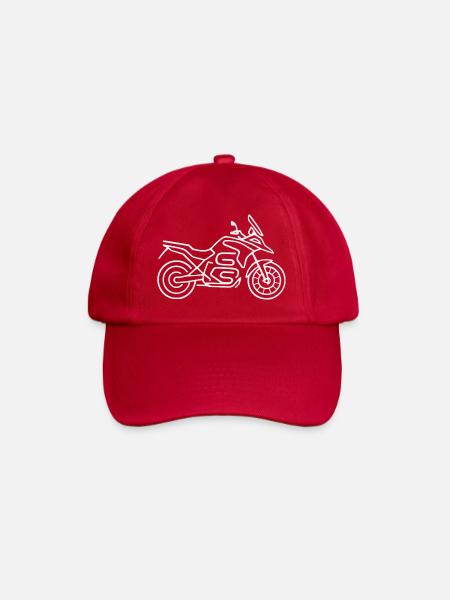 Motorrad GS weiss - Baseballkappe - klassisch Rot