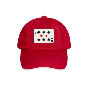 Am 8. - Baseballkappe - klassisch Rot - Vorne