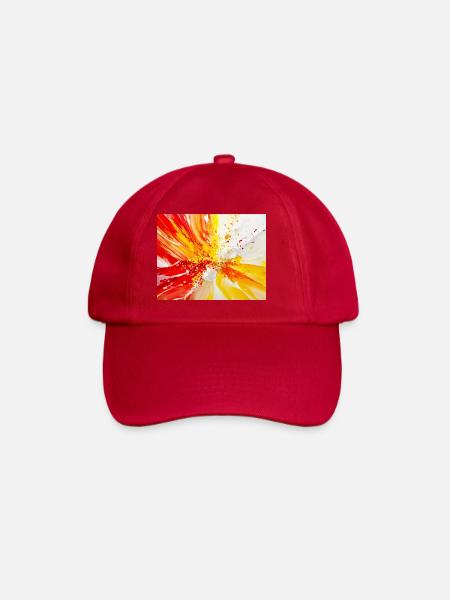 Flower in oil - Baseball Cap - classic red