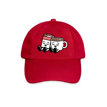 Café et cigarettes - Petit-déjeuner balkanique drôle - Casquette classique - rouge classique - Devant