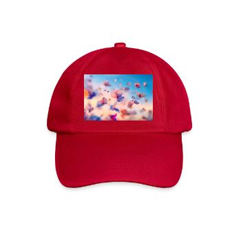 Des fleurs fluides en pastel - Casquette classique - rouge classique - Devant