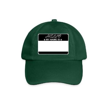 Hallo, mein Name ist - Baseballkappe - Flaschengrün - Vorne