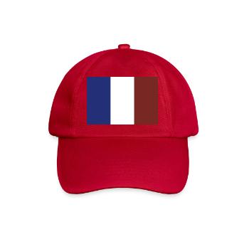 Frankreich Flagge - Baseballkappe - klassisch Rot - Vorne