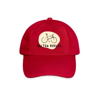 Selten Radlos – Lustiger Fahrrad Wortspiel Spruch - Baseballkappe - klassisch Rot - Vorne