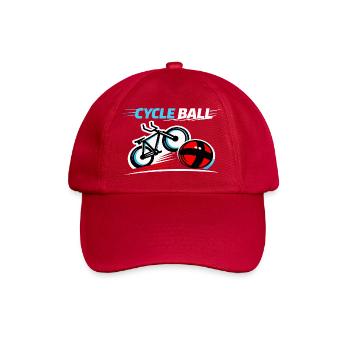 Radball, Cycleball, Hallenradsport - Baseballkappe - klassisch Rot - Vorne