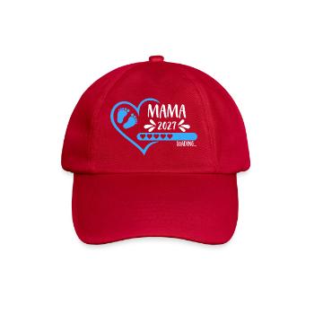 Mama 2027 loading Herz Version Junge blau - Baseballkappe - klassisch Rot - Vorne