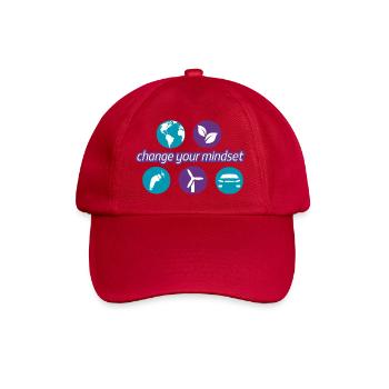 Change_your_mindset - Casquette classique - rouge classique - Devant