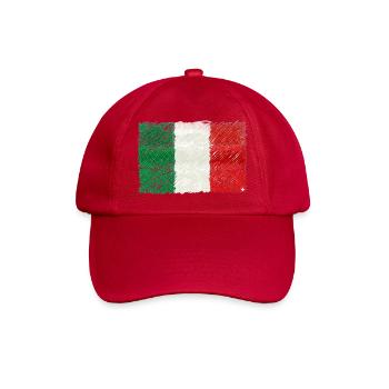 Scribbled Italian Flag - Baseball Cap - classic red - Front