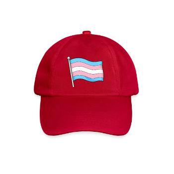 Transgender Flag Pastellwelle - Baseballkappe - klassisch Rot - Vorne