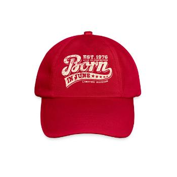 Born in June 1976 - Birthday - Gift - Baseball Cap - classic red - Front