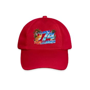 974 Ile de la Reunion Design tropical  - Casquette classique - rouge classique - Devant