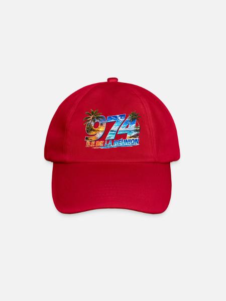 974 Ile de la Reunion Design tropical - Casquette classique - rouge classique