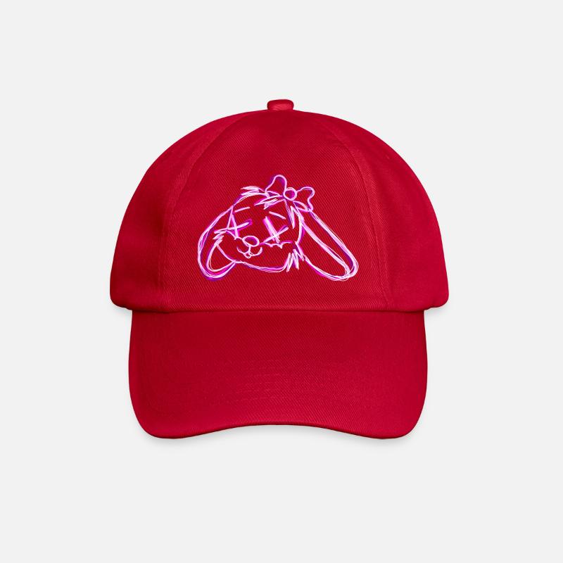Dead Bunny Pink - Baseball Cap - classic red