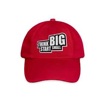 Pensez Grand, Commence, Petit, Motivation, Mentalité, Évolution. - Casquette classique - rouge classique - Devant
