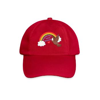 Regenbogentauben-Arc mit Herz - Baseballkappe - klassisch Rot - Vorne