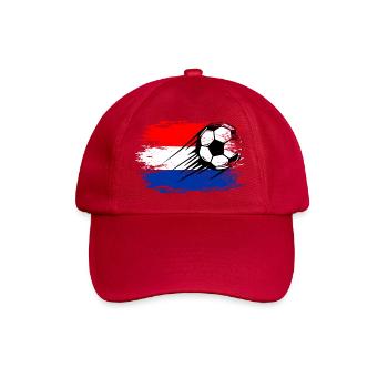 Holland Flagge Fußball used - Baseballkappe - klassisch Rot - Vorne