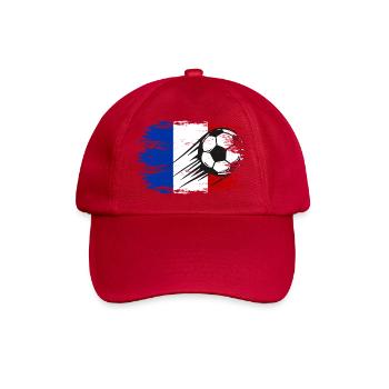 France flag football used - Baseball Cap - classic red - Front