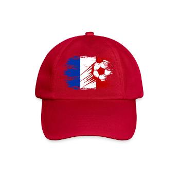 France flag football used - Baseball Cap - classic red - Front
