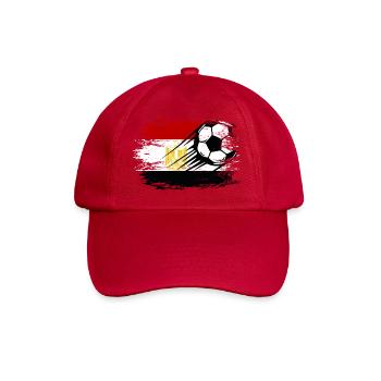 Ägypten Flagge Fußball  - Baseballkappe - klassisch Rot - Vorne