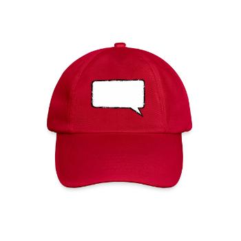 Sprechblase_Grunge_Eckig - Casquette classique - rouge classique - Devant
