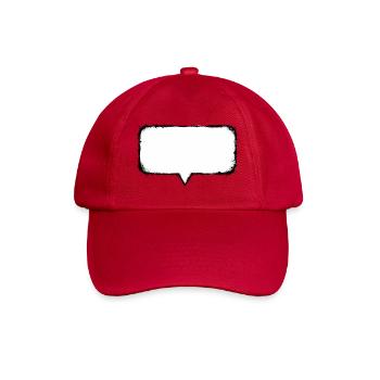 Sprechblase_Grunge_Abgerundet - Baseball Cap - classic red - Front