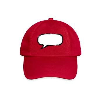 Sprechblase_Grunge_Pinsel - Baseball Cap - classic red - Front