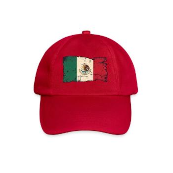 Mexikanische Flagge - Baseballkappe - klassisch Rot - Vorne