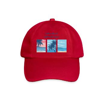 Salt in the air, chill in the heart. - Baseball Cap - classic red - Front