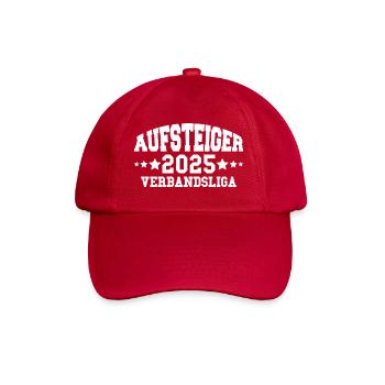 Aufsteiger 2025 Verbandsliga Aufstieg Fußball - Baseballkappe - klassisch Rot - Vorne