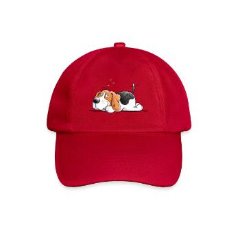 Beagle Love I race de chien BD I chien - Casquette classique - rouge classique - Devant