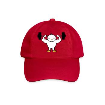 Bird Bodybuilder Weightlifting Strong Gym Fitness - Baseball Cap - classic red - Front