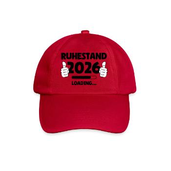 Ruhestand 2026 Loading - Baseballkappe - klassisch Rot - Vorne