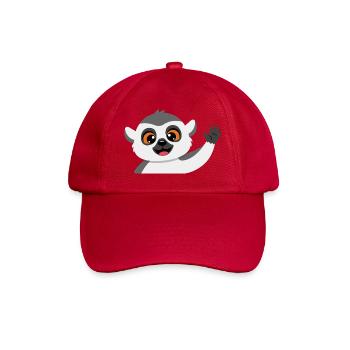 Winkender Lemur Freund - Baseballkappe - klassisch Rot - Vorne