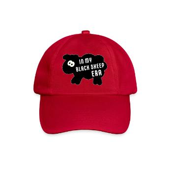 In My Black Sheep Era – Minimalistischer Spruch - Baseballkappe - klassisch Rot - Vorne