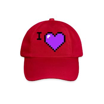 I Love Heart Placeholder Text - Baseball Cap - classic red - Front