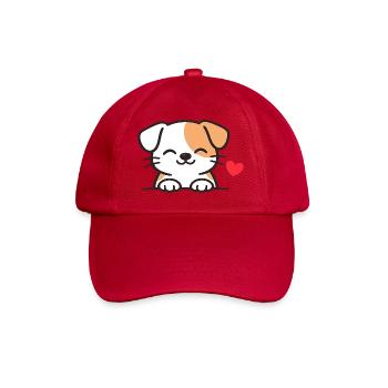 Un chien doux avec du cœur - Casquette classique - rouge classique - Devant