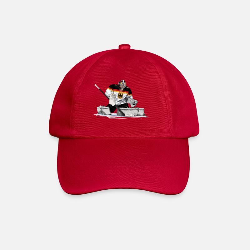 Eishockey Torwart - Baseballkappe - klassisch Rot