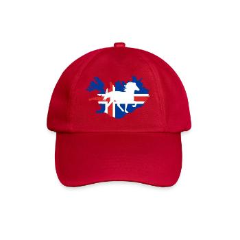 Drapeau de cheval islandais cadeau d'équitation islandais - Casquette classique - rouge classique - Devant