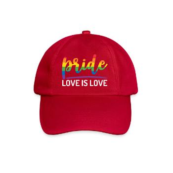 LGBTQ+ Stolz. Liebe ist Liebe. - Baseballkappe - klassisch Rot - Vorne