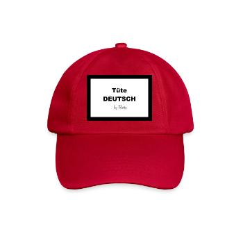 Tüte DEUTSCH - Baseballkappe - klassisch Rot - Vorne