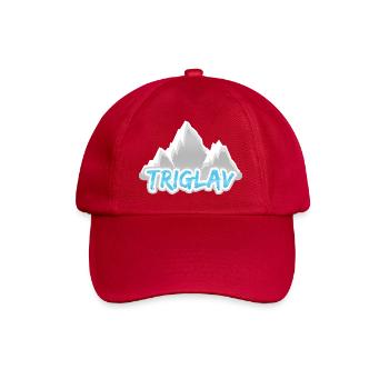 Triglav as a mountain - Baseball Cap - classic red - Front