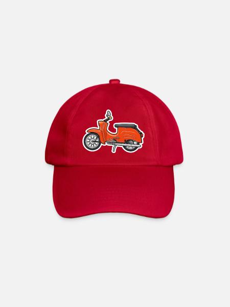Retro Orange Simson Schwalbe Design - Baseballkappe - klassisch Rot